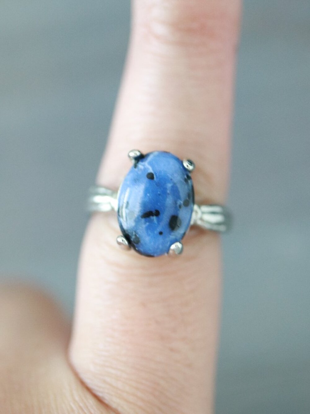 RGA1 Gemstone Ring Silver Plated
